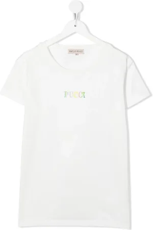 PUCCI Junior T-shirt à logo imprimé
