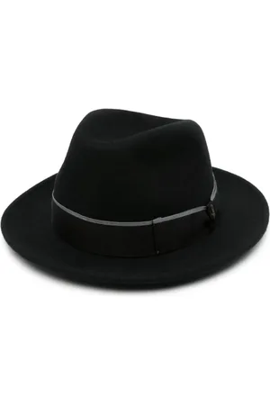 Borsalino Fédora à design texturé