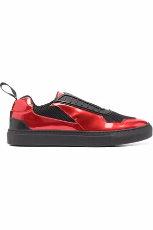 FERRARI Baskets à effet métallisé