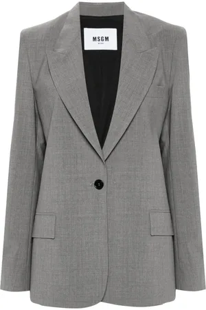 Msgm Blazer à patch logo