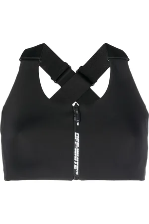 OFF-WHITE Brassière de sport zippée à logo