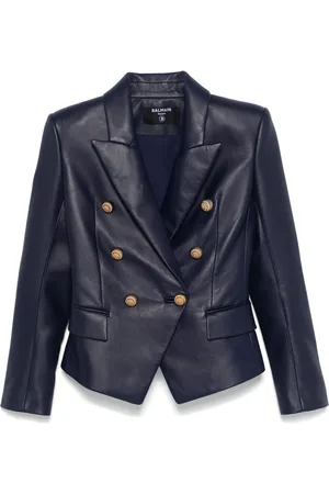 Balmain Blazer en cuir 6-Button