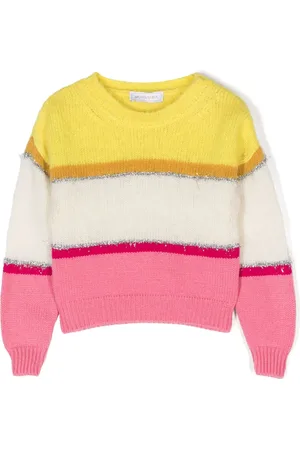 MONNALISA Pull colour block en laine mélangée
