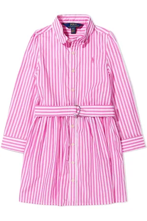 Ralph Lauren Robe-chemise ceinturée à rayures