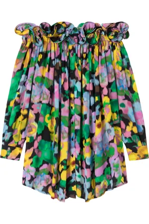 AZ FACTORY X Lutz Huelle robe fleurie Theodora à épaules dénudées