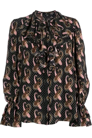 Etro Blouse en soie à imprimé cachemire