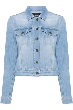 Dondup Veste en jean à plaque logo
