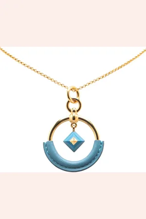 Hermès Collier à pendentif Loop Medor en plaqué (1990-2025)