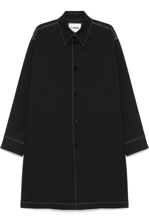 Jil Sander Manteau droit à simple boutonnage