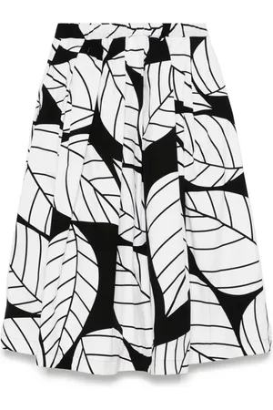 Comme des Garçons Jupe mi-longue à imprimé végétal (années 2000)