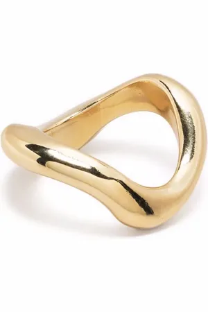 Beatriz Palacios Grande bague Wave en plaqué