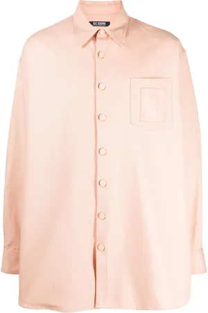 RAF SIMONS Chemise en coton à patch logo