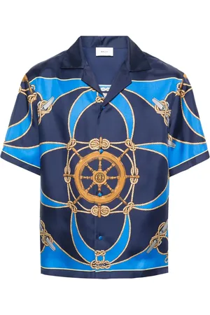 Bally Chemise en soie à imprimé graphique
