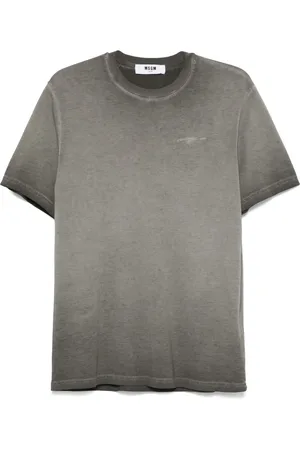 Msgm T-shirt à effet délavé