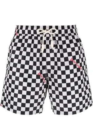 Palm Angels Short de bain à motif damier