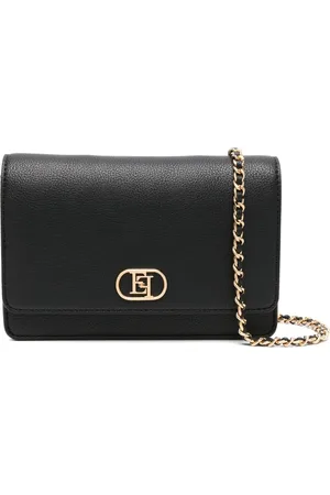 Elisabetta Franchi Sac à bandoulière à plaque logo