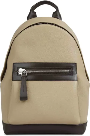 Tom Ford Sac à dos bicolore en cuir grainé