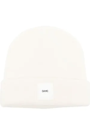OAMC Bonnet en maille nervurée à patch logo