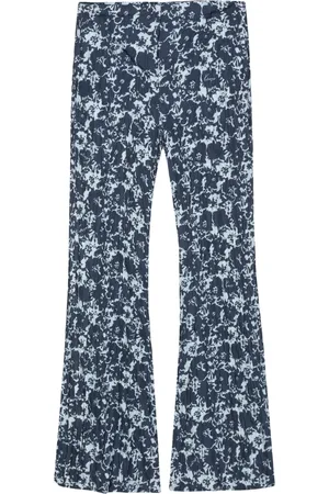 Kenzo Pantalon évasé Flower Camo