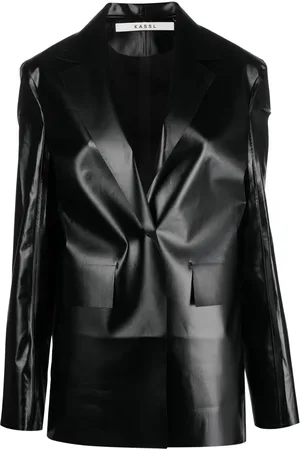 Kassl Editions Blazer boutonné à effet de brillance
