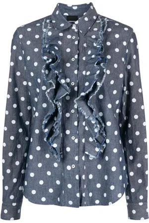 Aspesi Blouse volantée à pois