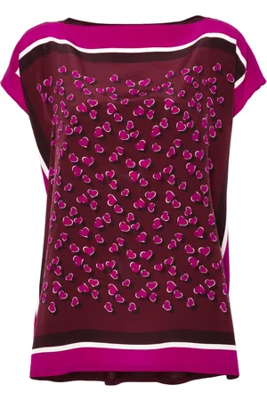 Gucci Blouse en soie à cœurs