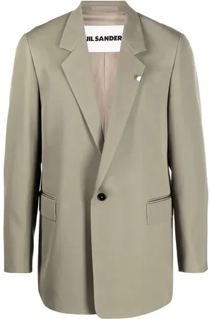 Jil Sander Blazer en laine à simple boutonnage