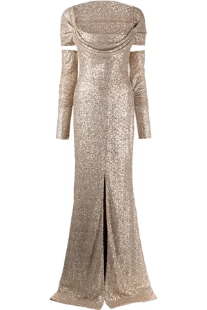 RHEA COSTA Robe longue Maha à sequins