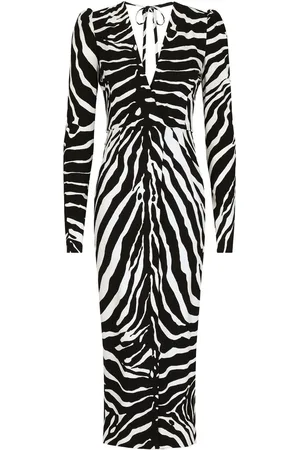 Dolce & Gabbana Robe imprimée à manches longues