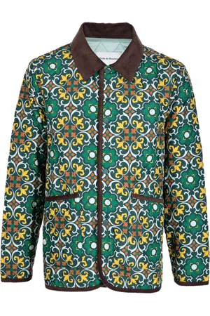 Drôle de Monsieur Veste matelassée à imprimé géométrique