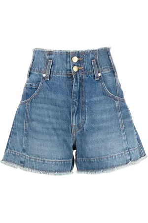 ULLA JOHNSON Short en jean à taille haute