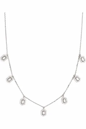 DJULA Collier ras-du-cou Eclat en or blanc 18ct serti de diamants