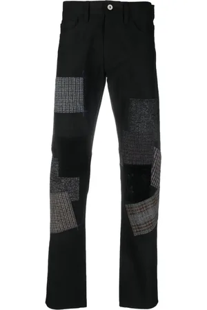 JUNYA WATANABE Jean droit à détail patchwork