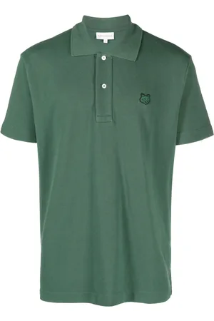 Maison Kitsuné Polo en piqué à logo appliqué