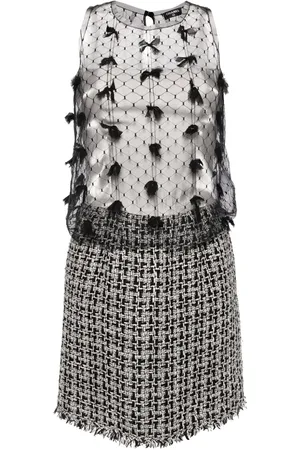 CHANEL Robe courte à design superposé (années 2000)