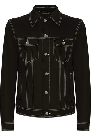 Dolce & Gabbana Veste en jean à coutures contrastantes