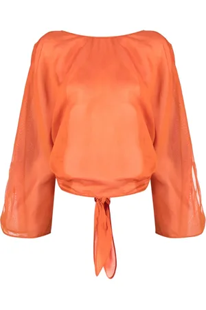 Alberta Ferretti Blouse à col v au dos