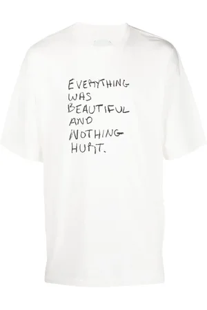 OAMC T-shirt en coton à slogan imprimé