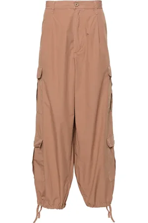 Emporio Armani Pantalon droit en coton à poches cargo
