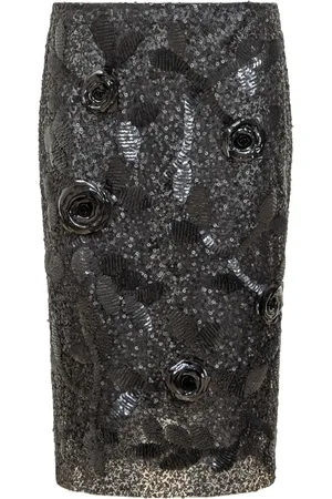 Des Phemmes Jupe mi-longue à sequins