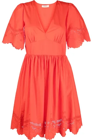 Twin-Set Robe courte à broderie anglaise