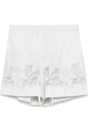 P.A.R.O.S.H. Short à fleurs brodées