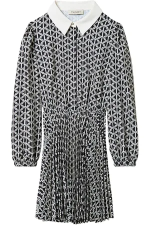 Twin-Set Robe courte en crêpe de chine