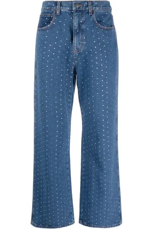 GIUSEPPE DI MORABITO Jean à ornements en cristal