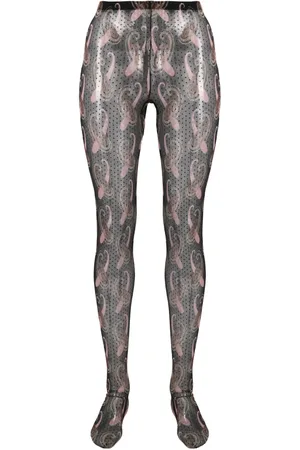 Etro Collants à motif cachemire
