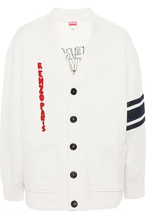Kenzo Cardigan Drawn Varsity