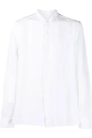 120% Lino Chemise en lin à col officier