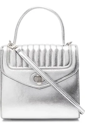 DELAGE Sac cabas Freda en cuir métallisé