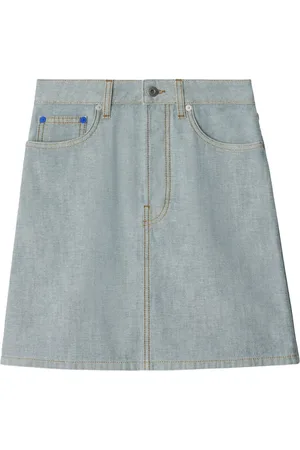 Burberry Jupe en jean à logo en jacquard