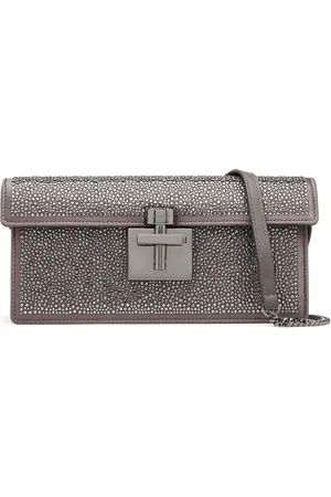 Oscar de la Renta Pochette Alibi à ornements en cristal